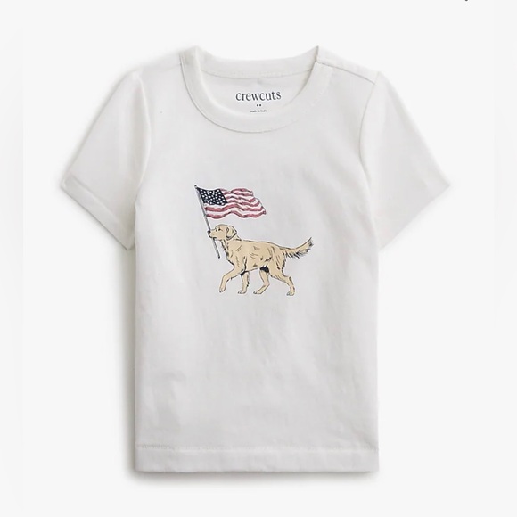 Crewcuts Other - NWOT New JCrew Factory Baby & toddler boys' American dogs graphic tee